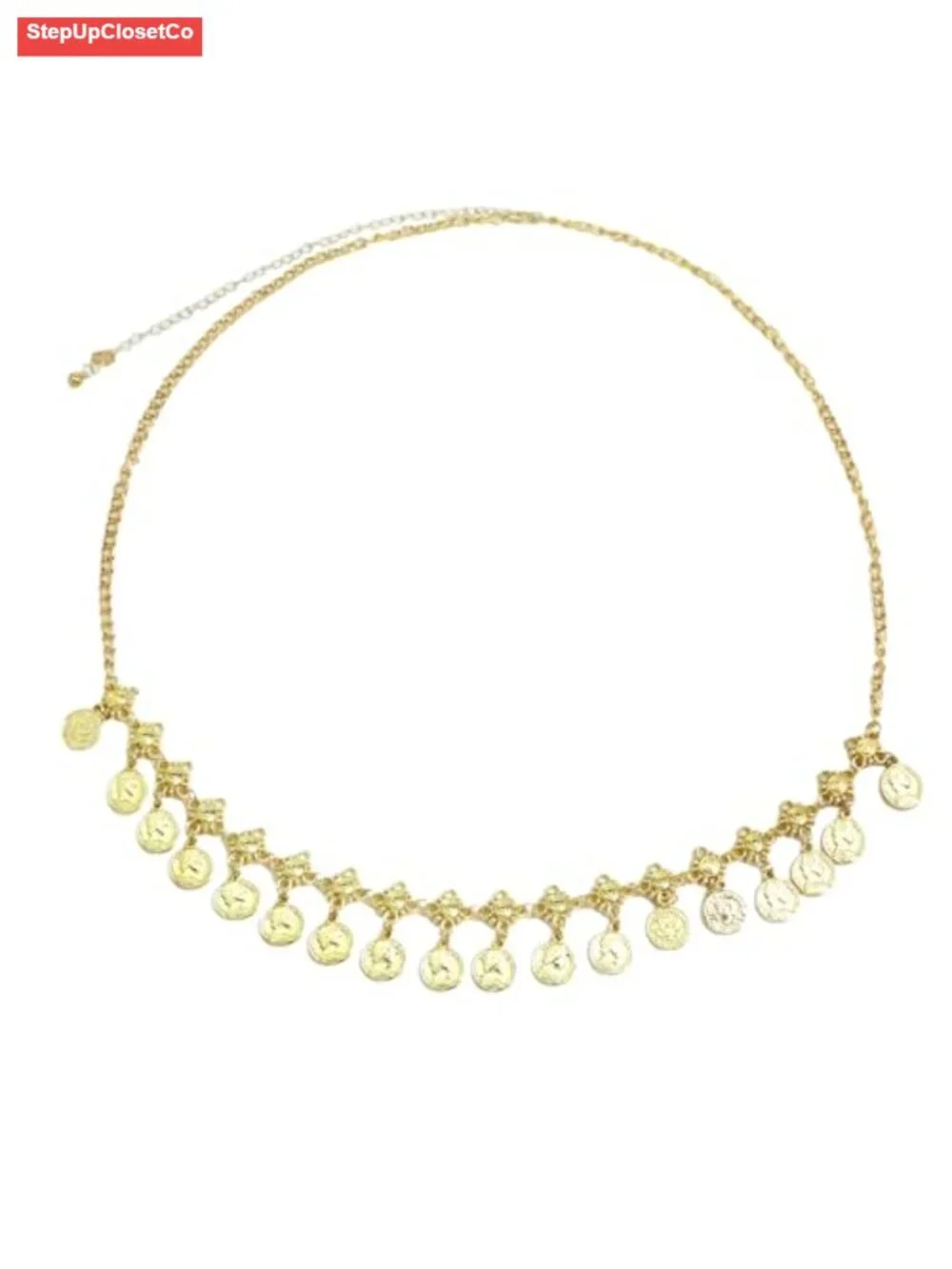 Adjustable Gold Silver Metal Waist Chain Belt